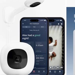 Smart Baby Monitor with App Connectivity - White